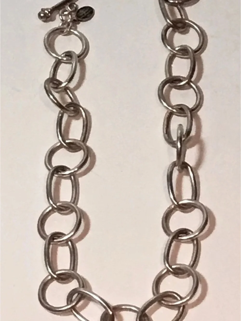 Coreen Cordova Sterling Silver Link Pendant Necklace 17”
